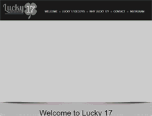 Tablet Screenshot of lucky17decoys.com